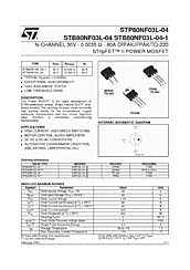 DataSheet STP80NF03L-04 pdf